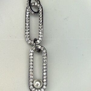 Bomb Party June Necklace Charm Pearl on Hematite